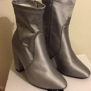 Silver booties